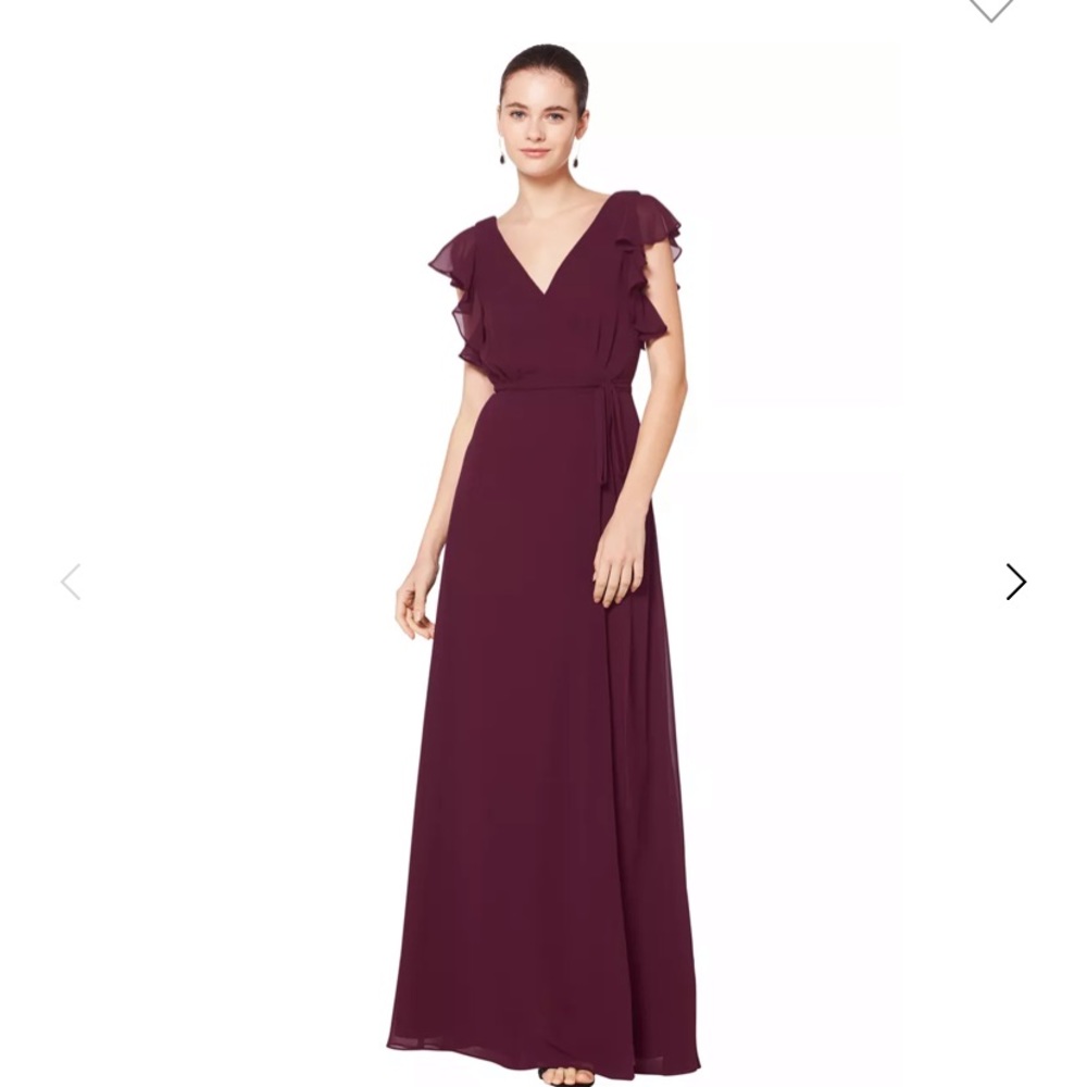Bill Levkoff NWT style 7077 bridesmaid dress in wine. Never worn.